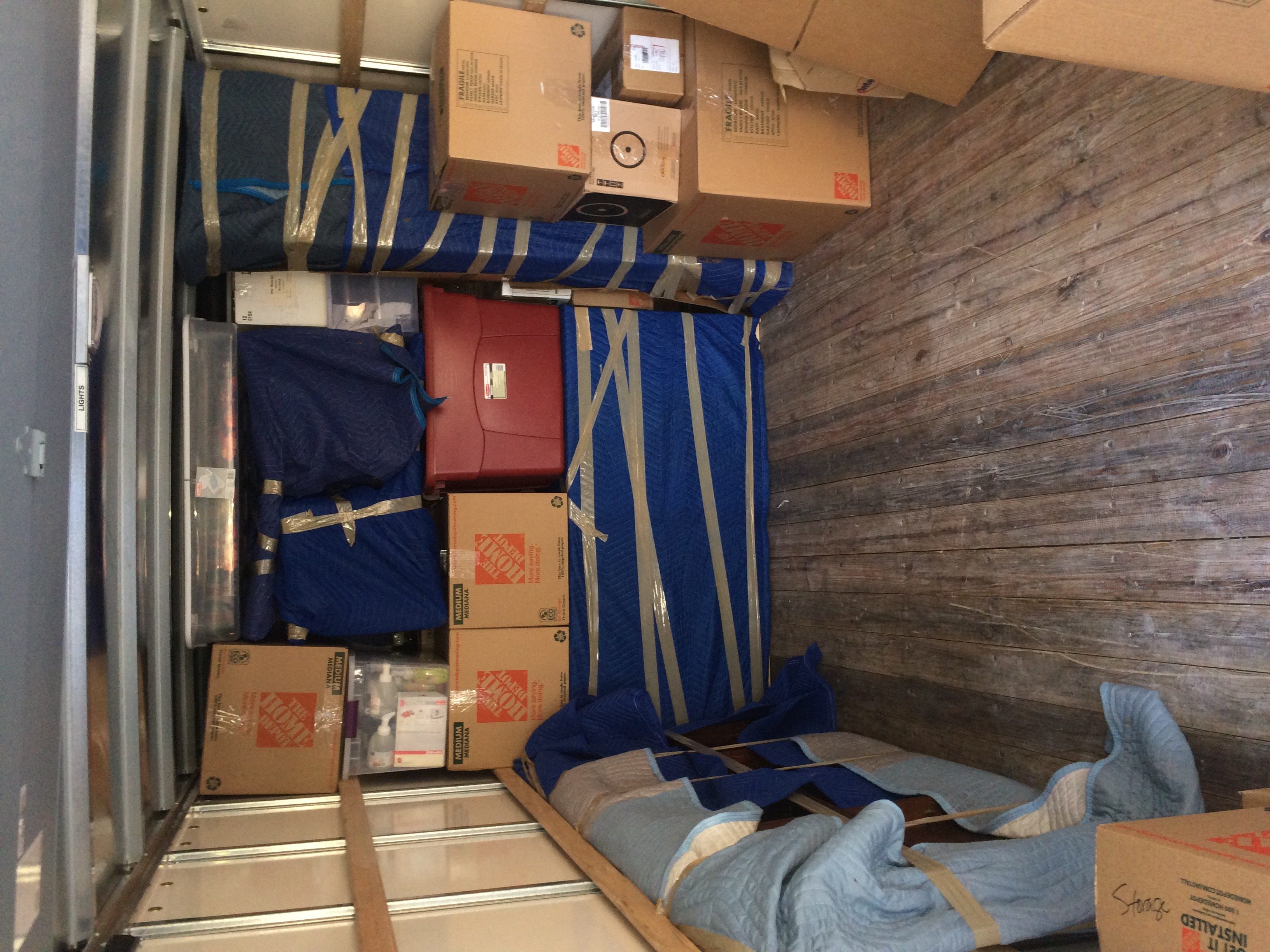 Efficient moving labor service loading a rental truck in Kansas City